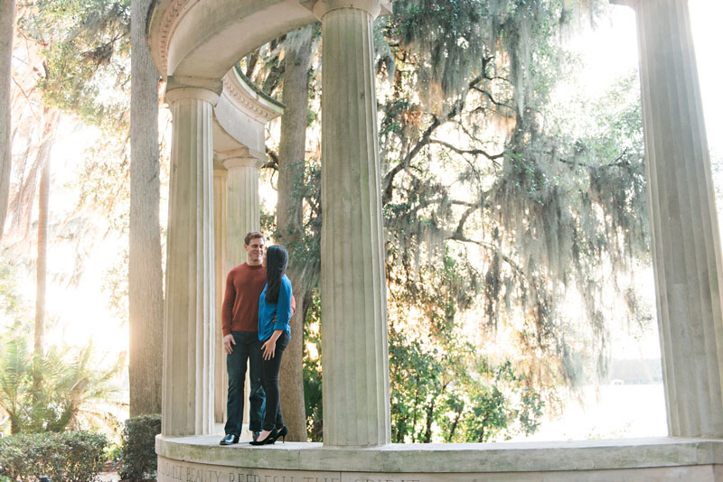 couple looking at each other at Kraft Azaela Park