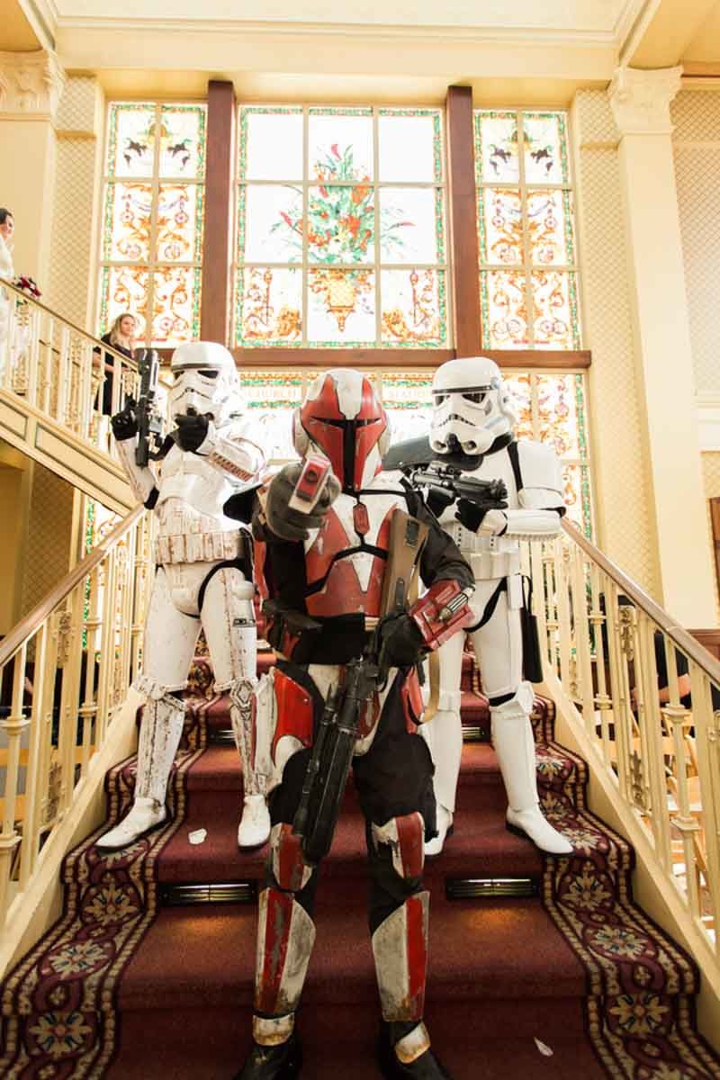 Star Wars Storm Troopers on staircase