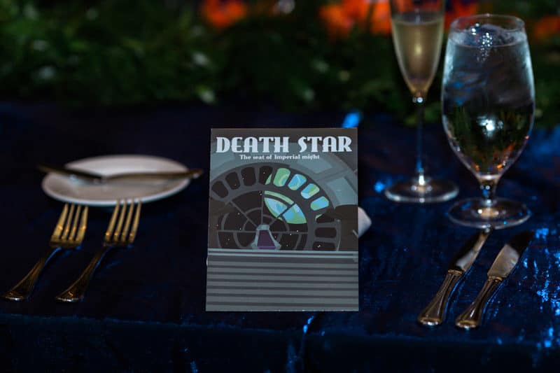 Death Star table number for Star Wars wedding