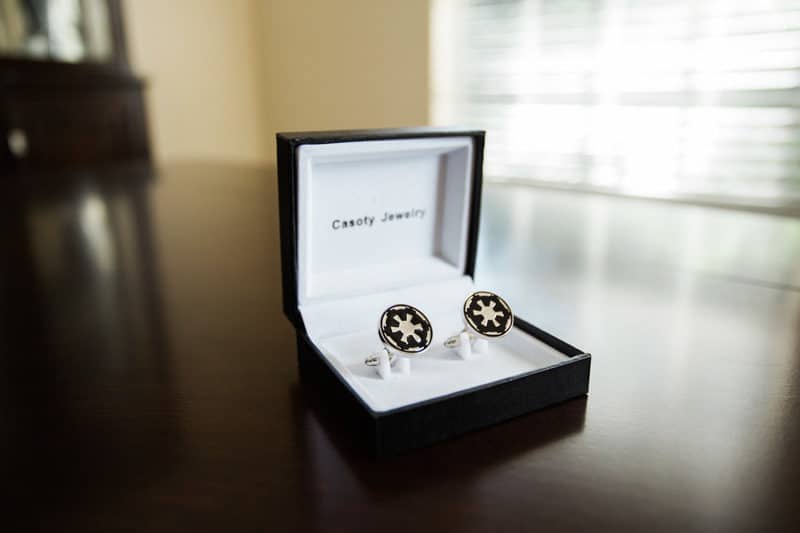 Galactic Empire cuff links for wedding 