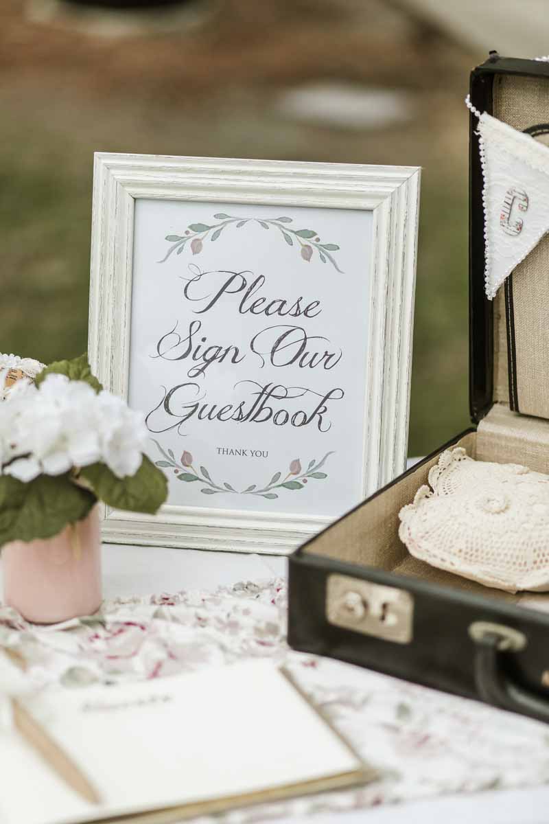 framed please sign our guestbook sign