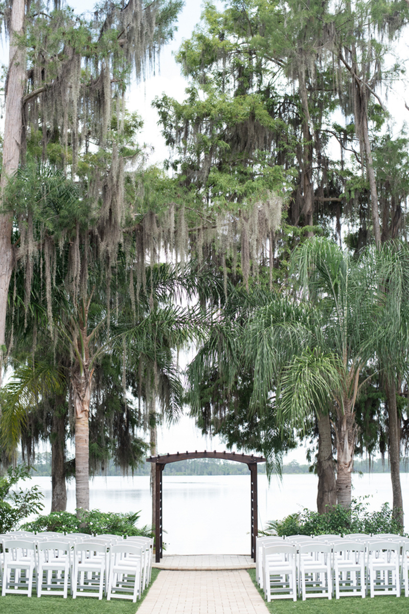 ceremony space for Paradise Cove wedding