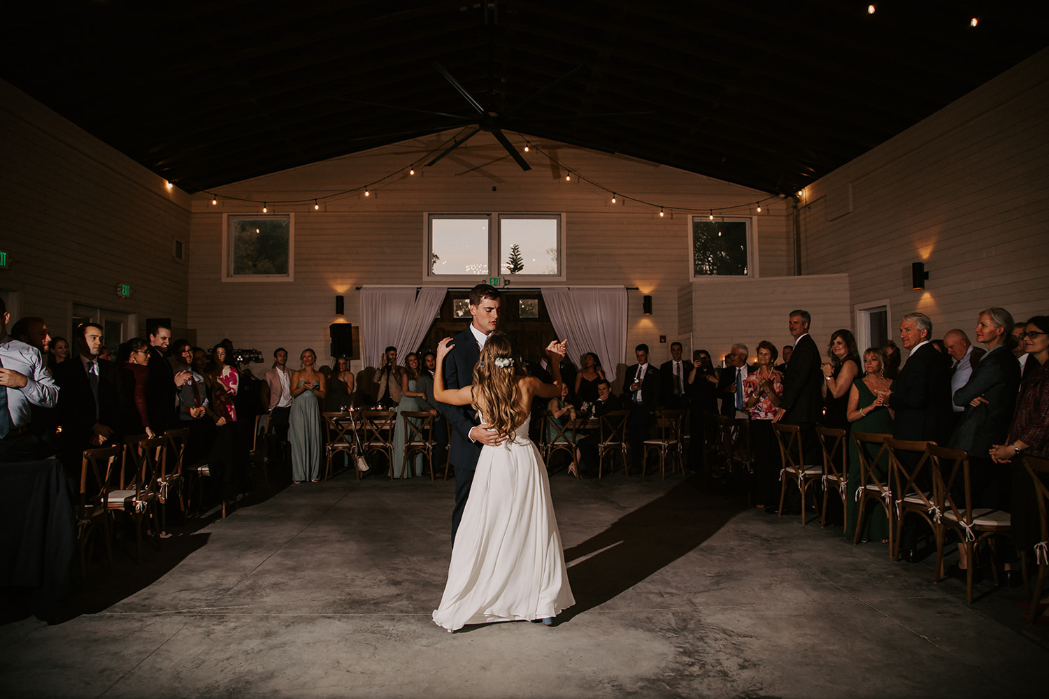 couple's first dance for wedding reception at The Mulberry